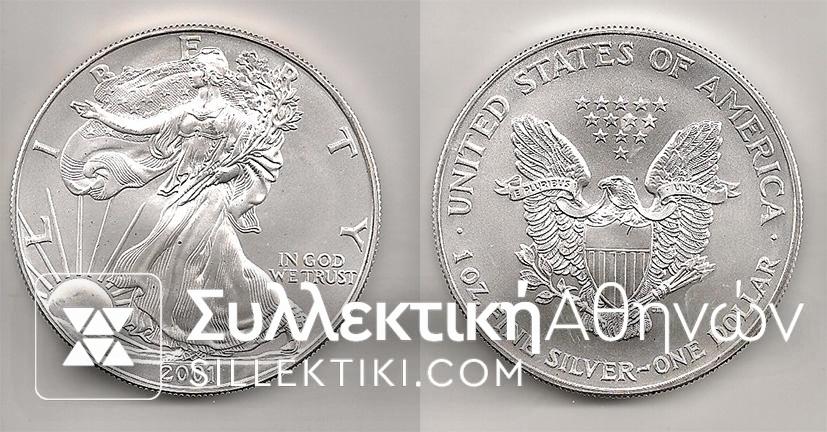 USA Silver Dollar 2001 UNC